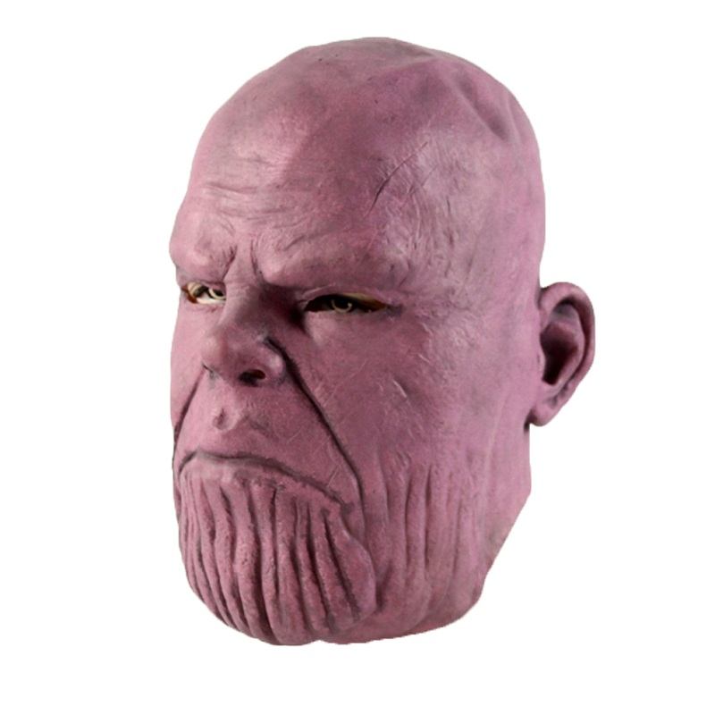 Thanos Latex Mask Stage Performance Hood Superhero Cosplay Tool