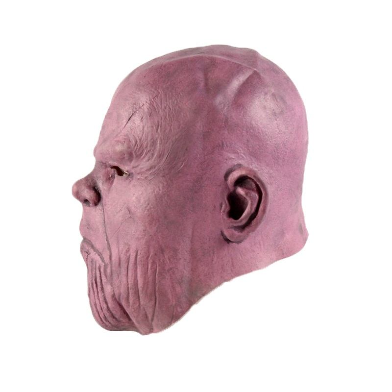 Thanos Latex Mask Stage Performance Hood Superhero Cosplay Tool