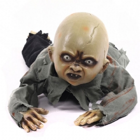 Τρομακτικό Halloween Bar Spook House Διακόσμηση Crawling Baby Ghost Ornament Prop Με Αισθητήρα Αφής Ήχου