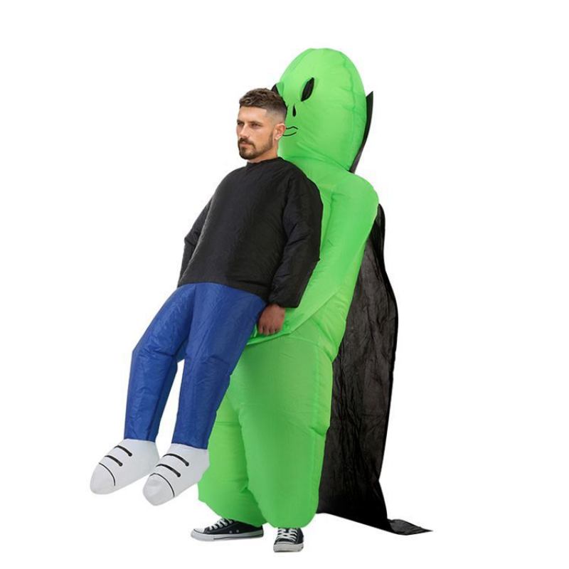 Vampire Cloak Et Alien Inflatable Στολή Πράσινη Φουσκωτή Ghost Cosplay Dress Up Party Prank