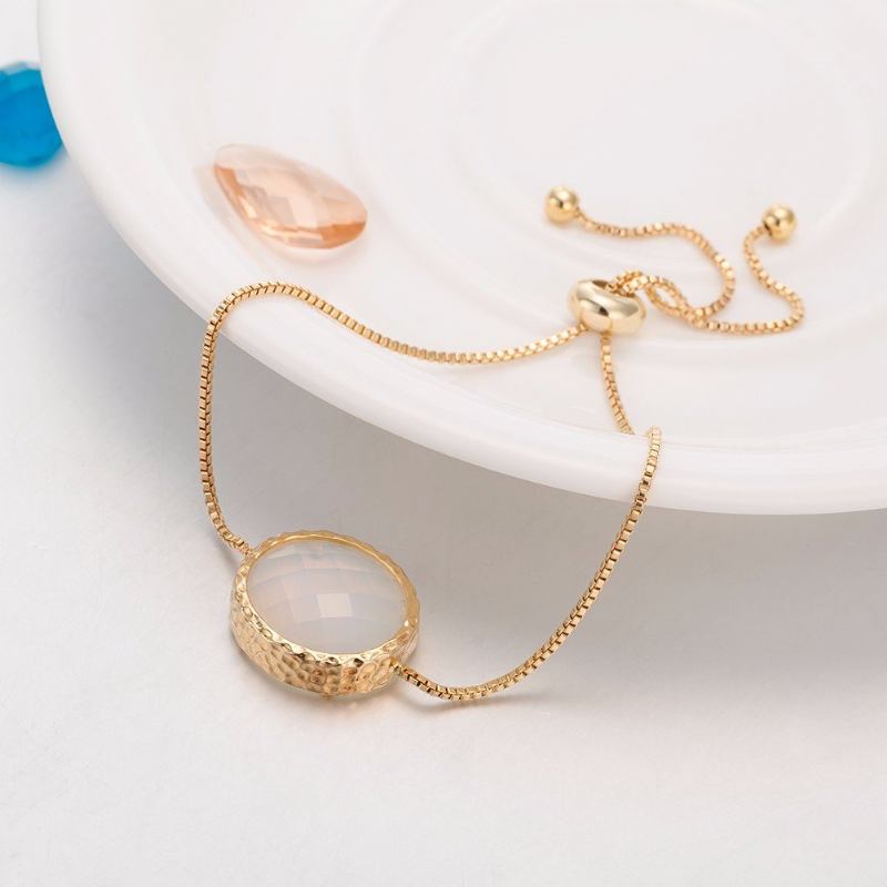 Βραχιόλι Sweet Bracelet Copper Oval Crystal Glass