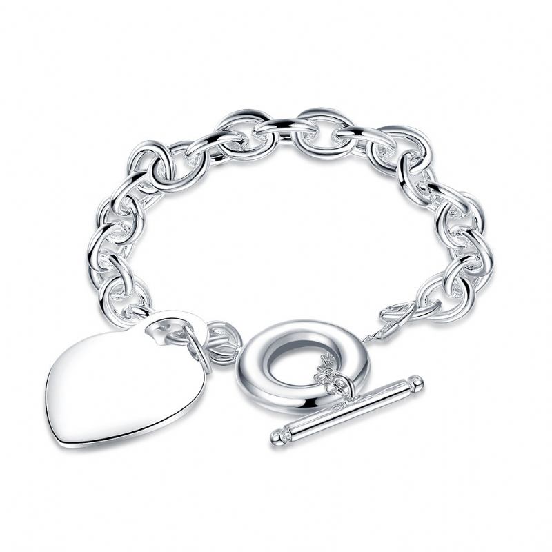 Γυναικείο Βραχιόλι Yueyin Sweet Bracelet Heart Lock Επιχρυσωμένο