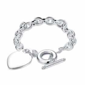 Γυναικείο Βραχιόλι Yueyin Sweet Bracelet Heart Lock Επιχρυσωμένο