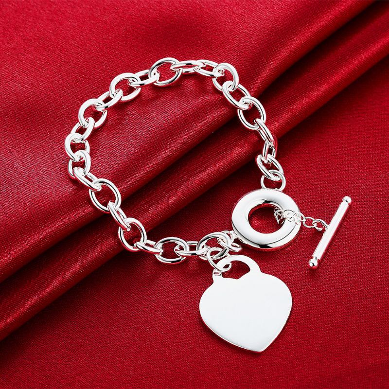 Γυναικείο Βραχιόλι Yueyin Sweet Bracelet Heart Lock Επιχρυσωμένο