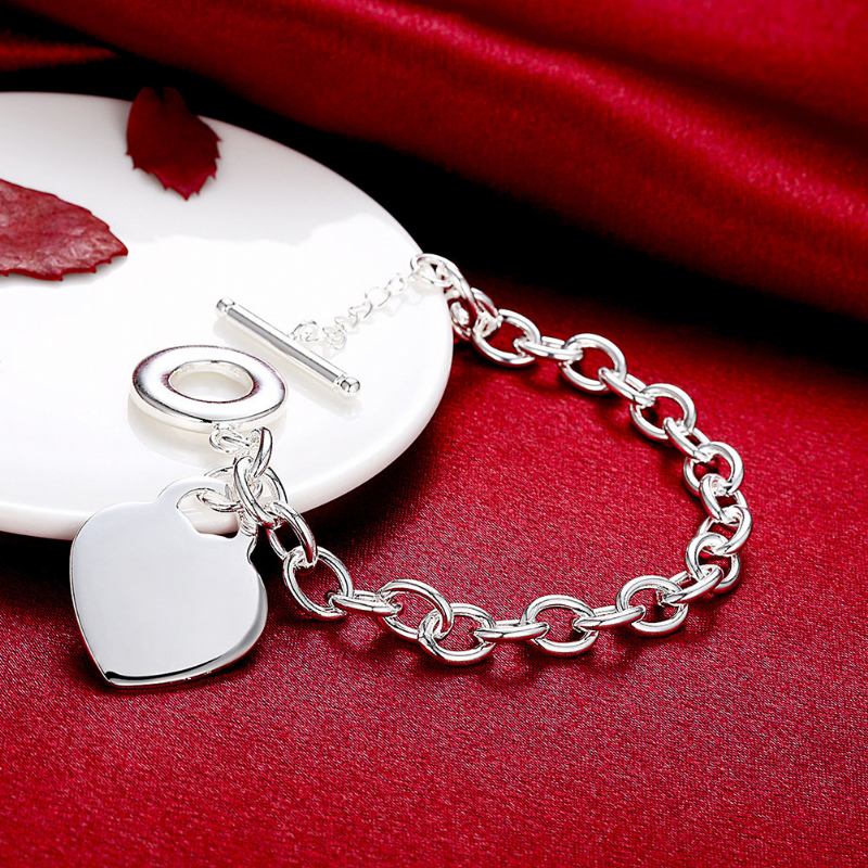 Γυναικείο Βραχιόλι Yueyin Sweet Bracelet Heart Lock Επιχρυσωμένο