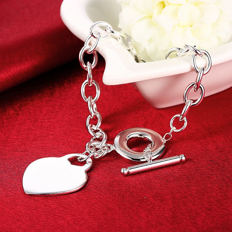 Γυναικείο Βραχιόλι Yueyin Sweet Bracelet Heart Lock Επιχρυσωμένο