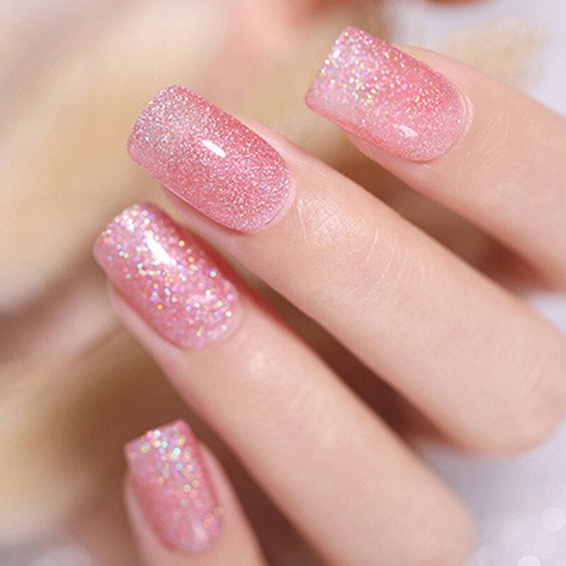 3 Σε 1 Gel Βερνίκι Νυχιών Στυλό Glitter One Step Nail Art Gel Polish 74 Χρώματα Εύκολο Στη Χρήση Uv Gel