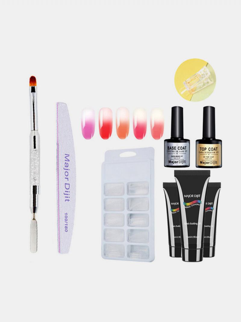 5 Τμχ Σετ Τζελ Αλλαγής Θερμοκρασίας Led Clear Uv Gel Varnish Nail Polish Kit Nails Extensions Gel