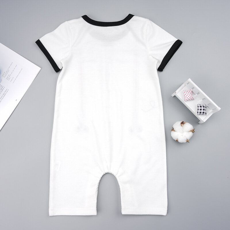 Baby Gentleman Κοντά Μανίκια Casual Rompers Για 3-24m