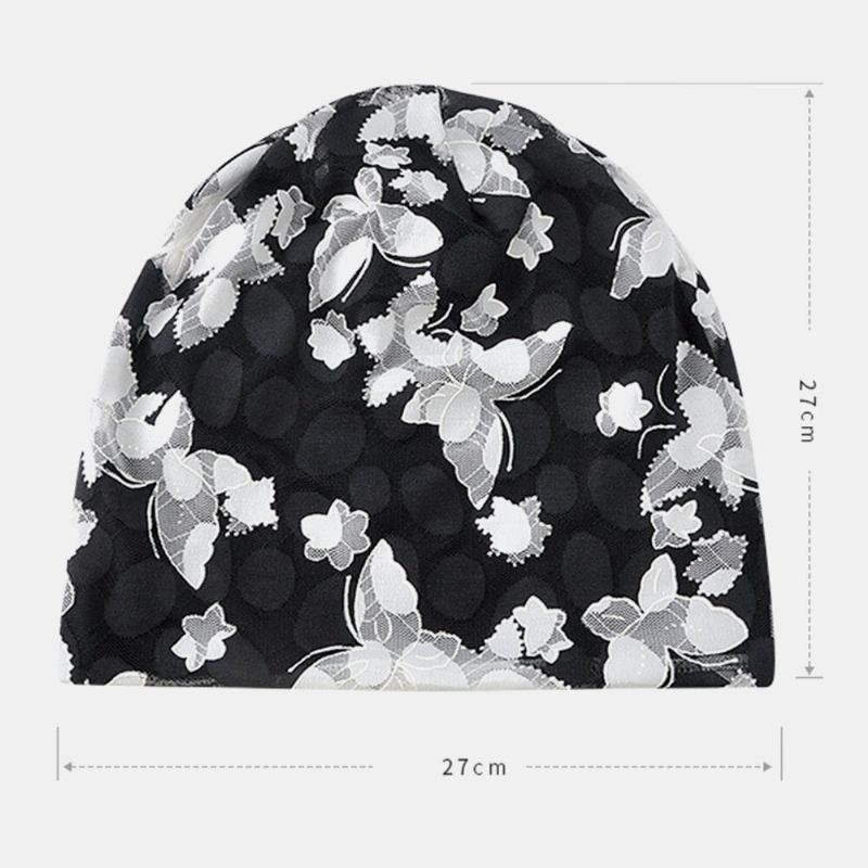 Butterfly Beanie Καπέλο Εκτύπωσης Χημειοθεραπείας Καπάκι Τουρμπάνι