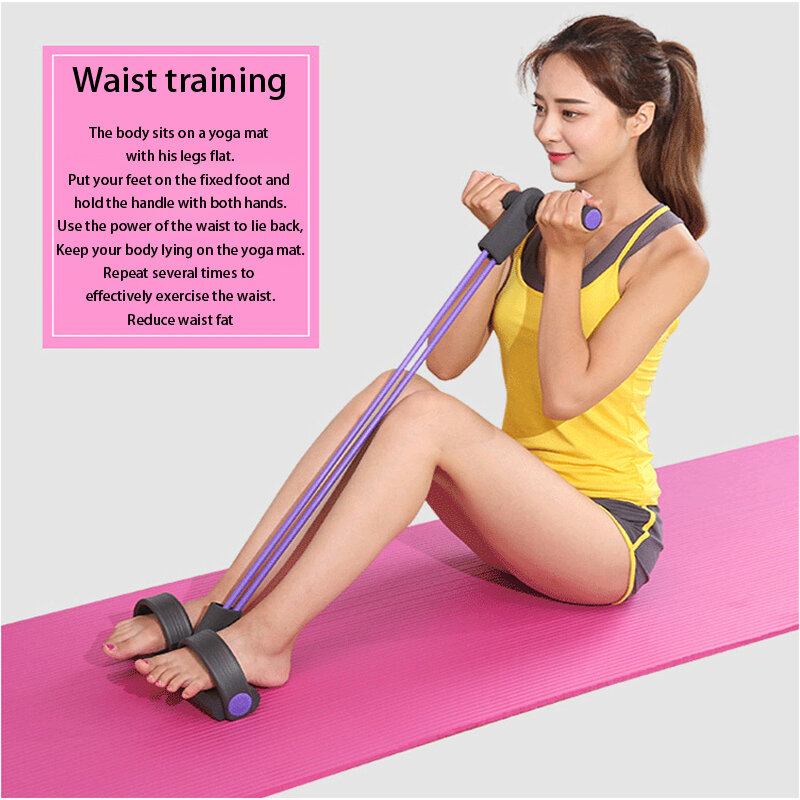 Fitness Elastic Sit Up Pull Rope Abdominal Exerciser Βολικό Εξολκέα Αστραγάλου Με Σχοινί