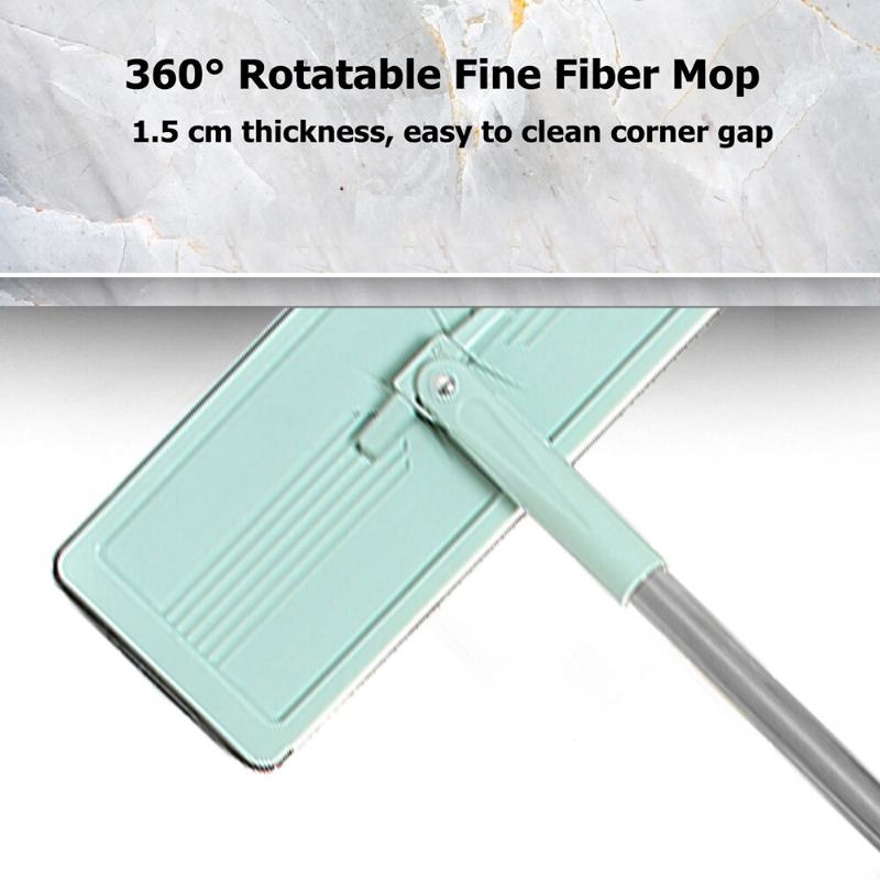 Flat Bucket Mops Fiber Cleaning Free Hand Spin Washing Ultrafine Magic Floor Mop