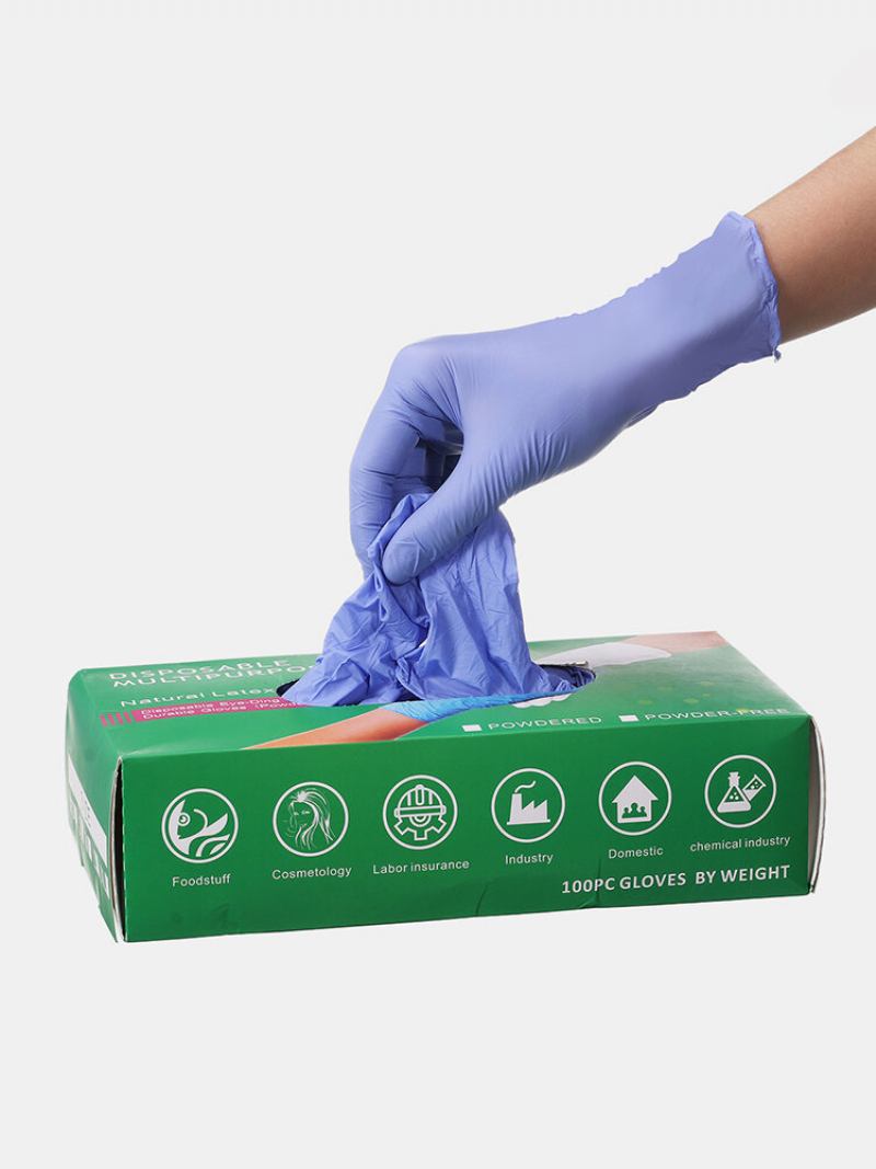 Gracosy- Blue Nitrile Gloves Latex Μιας Χρήσης Ultra Thin Tight 100