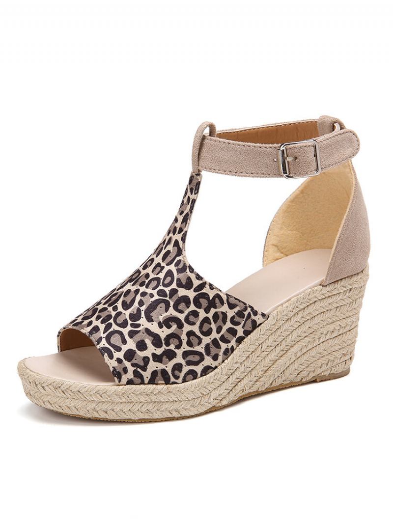 Γυναικεία Πόρπη Με Λουράκι Πλατφόρμα Comfy Wedges Casual Espadrilles Σανδάλια