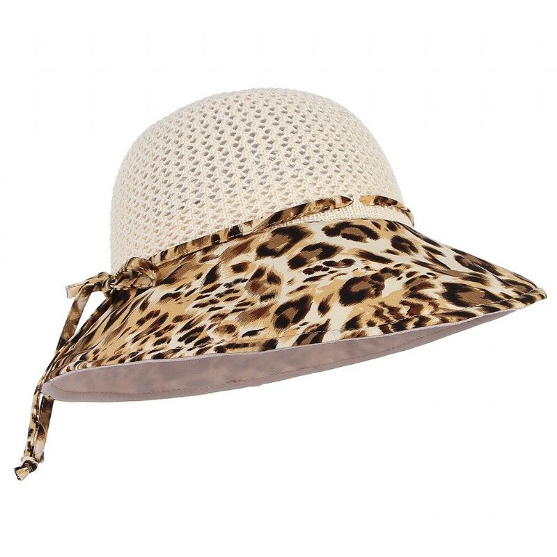 Γυναικείο Καπέλο Με Κουβά Αντηλιακό Vogue Leopard Summer Breathable Outdoor Casual Travel Sea