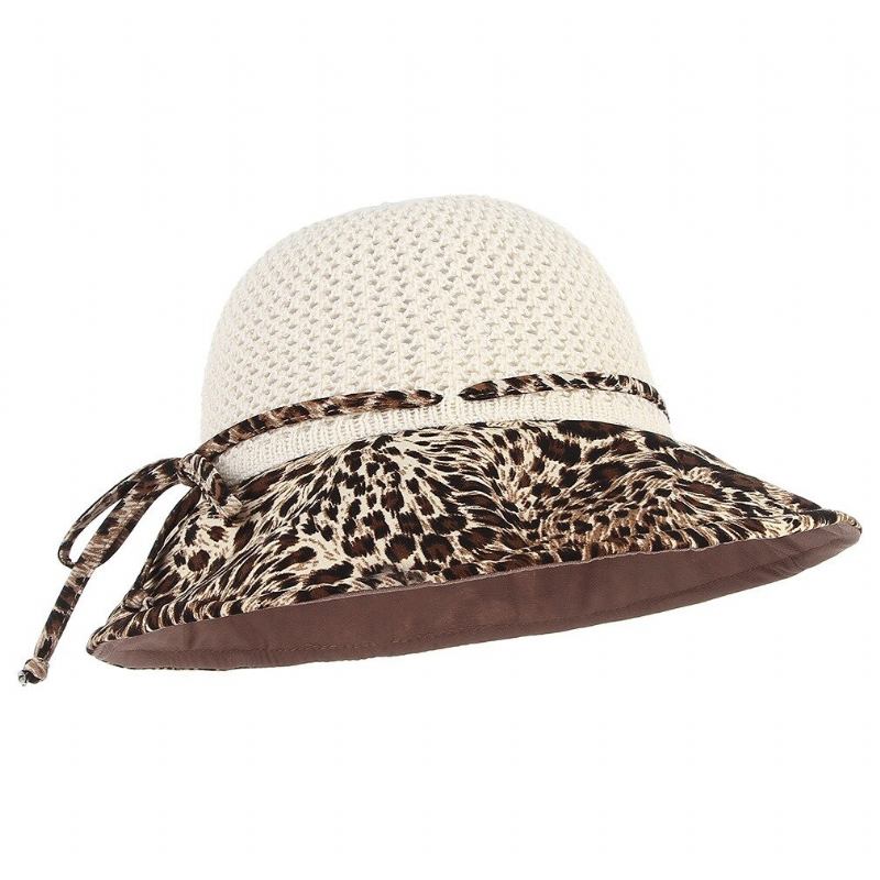 Γυναικείο Καπέλο Με Κουβά Αντηλιακό Vogue Leopard Summer Breathable Outdoor Casual Travel Sea