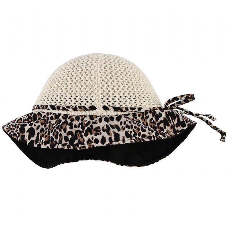 Γυναικείο Καπέλο Με Κουβά Αντηλιακό Vogue Leopard Summer Breathable Outdoor Casual Travel Sea