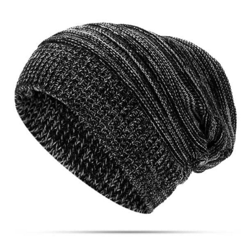 Γυναικείο Καπέλο Με Μασίφ Ριγέ Πλεκτό Skullies Beanie Casual Προστασία Αυτιών Αντιανεμικό Ζεστό Εξωτερικού Χώρου