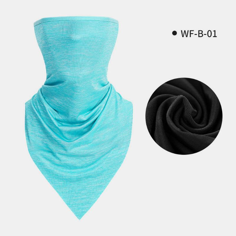 Ice Silk Triangle Scarf Summer Thin Turban Αντηλιακό Κασκόλ Μάσκα