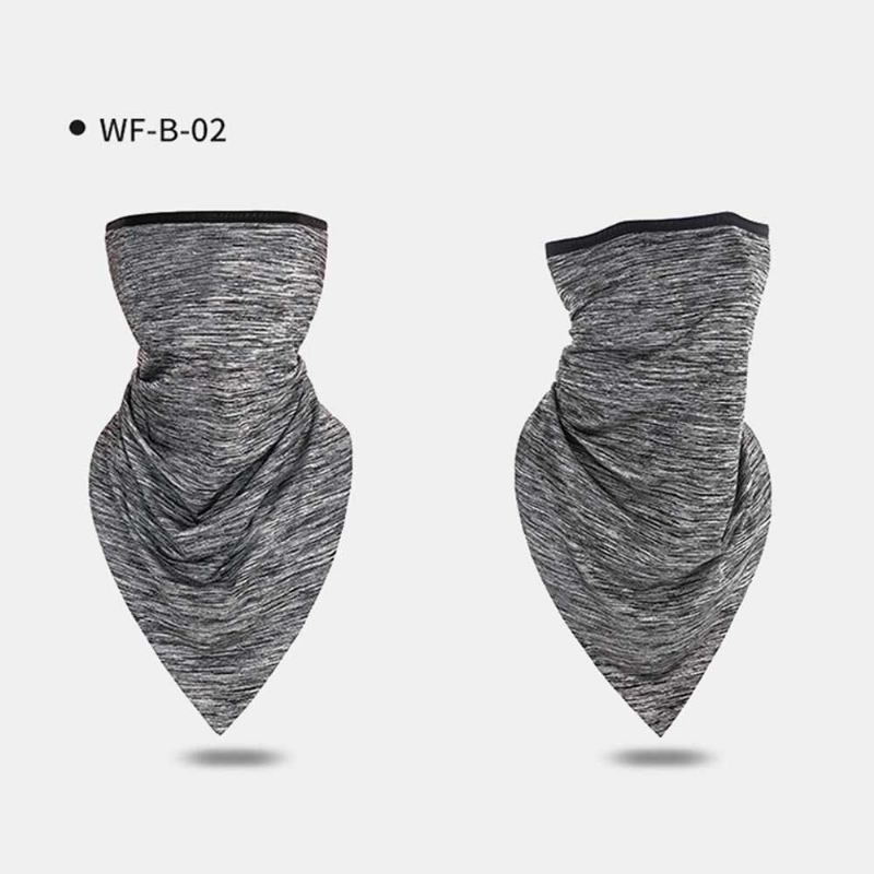 Ice Silk Triangle Scarf Summer Thin Turban Αντηλιακό Κασκόλ Μάσκα