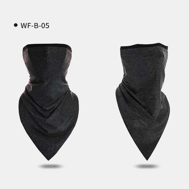 Ice Silk Triangle Scarf Summer Thin Turban Αντηλιακό Κασκόλ Μάσκα