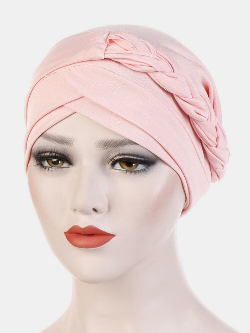 Jassy Milk Silk Μονόχρωμο Καπέλο Μπαντάνα Beanie