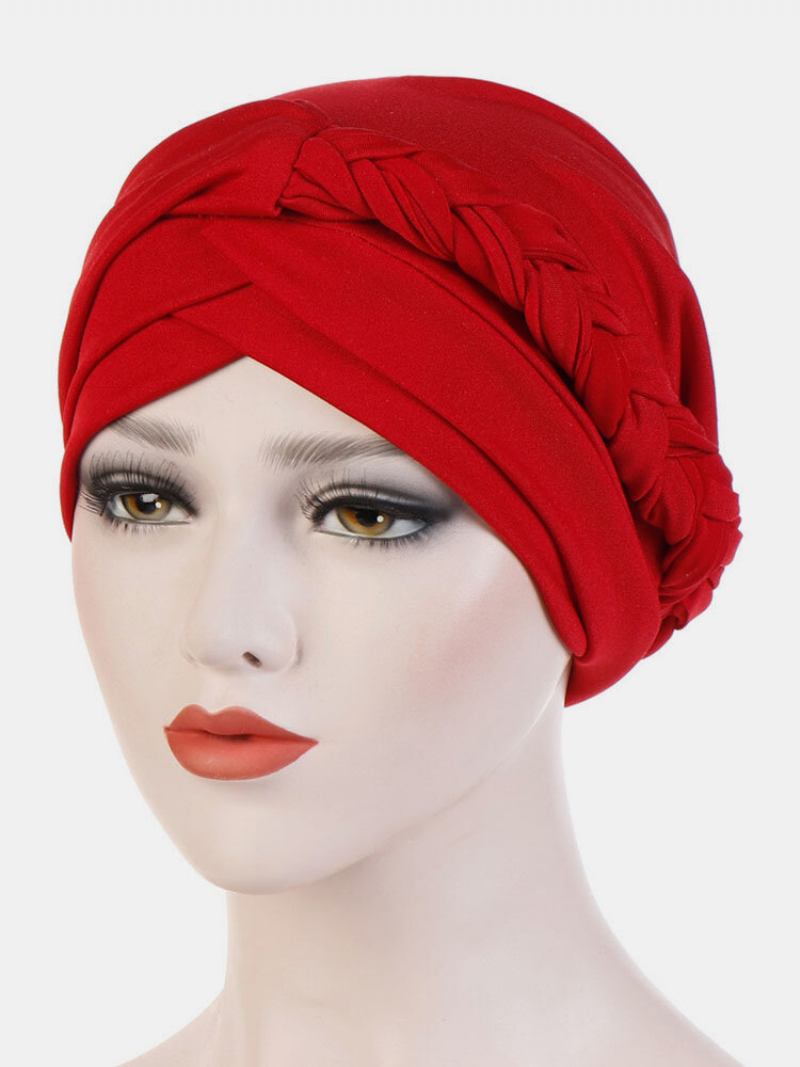 Jassy Milk Silk Μονόχρωμο Καπέλο Μπαντάνα Beanie