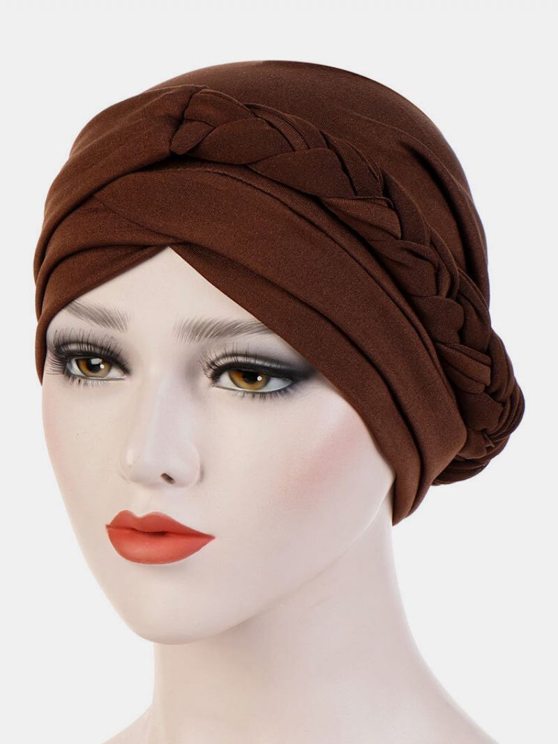 Jassy Milk Silk Μονόχρωμο Καπέλο Μπαντάνα Beanie