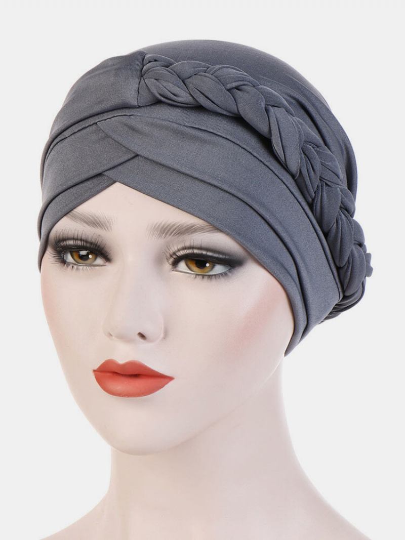 Jassy Milk Silk Μονόχρωμο Καπέλο Μπαντάνα Beanie