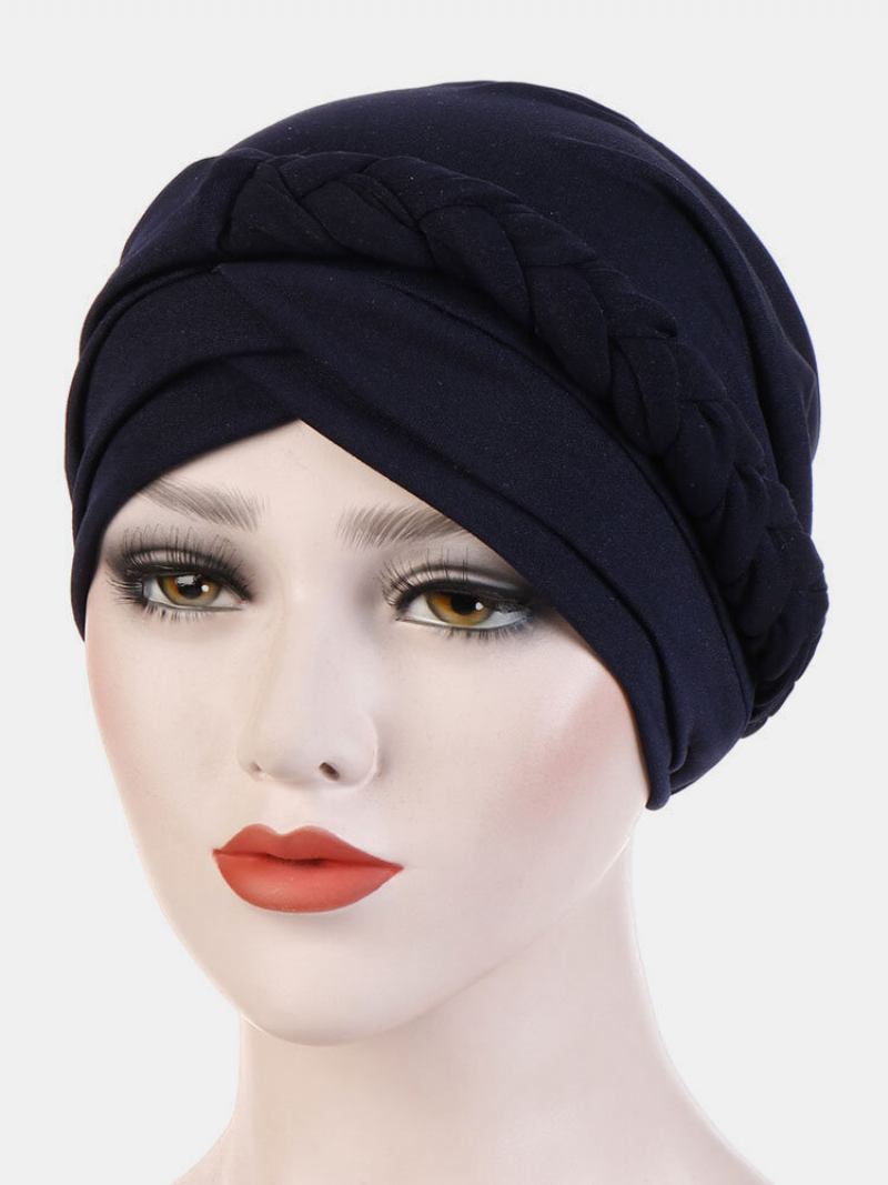 Jassy Milk Silk Μονόχρωμο Καπέλο Μπαντάνα Beanie