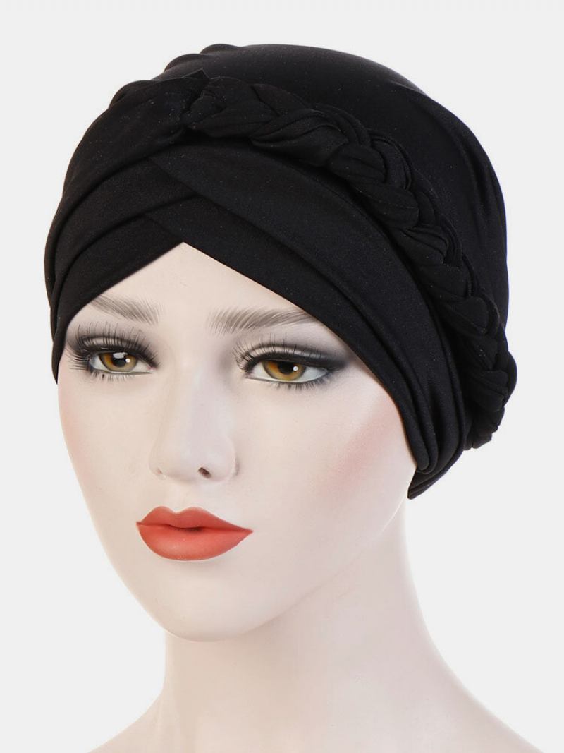 Jassy Milk Silk Μονόχρωμο Καπέλο Μπαντάνα Beanie