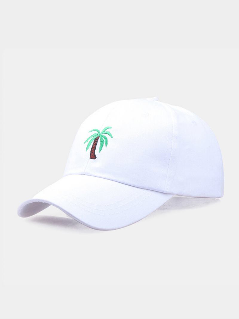 Jassy Unisex Cotton Outdoor Casual Palm Tree Vacation Κεντημένο Καπέλο Μπέιζμπολ