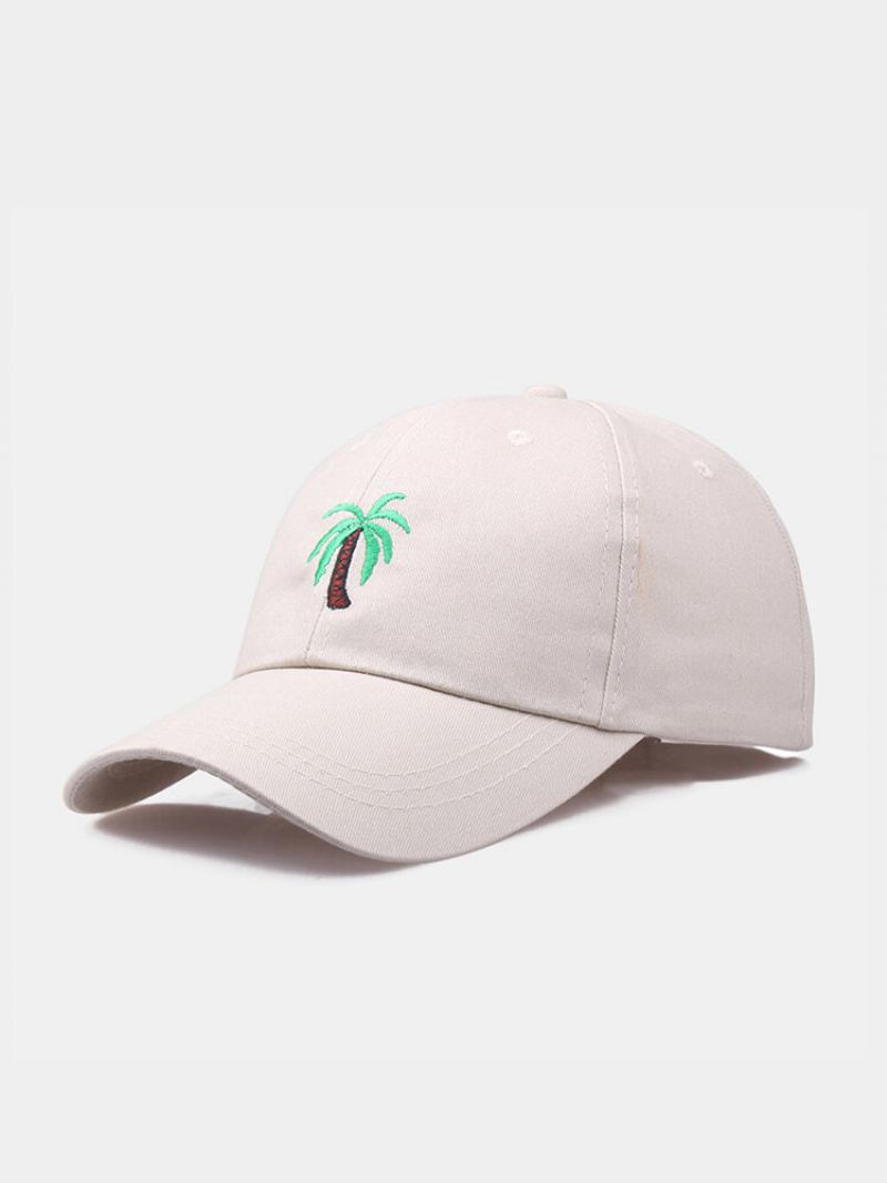 Jassy Unisex Cotton Outdoor Casual Palm Tree Vacation Κεντημένο Καπέλο Μπέιζμπολ