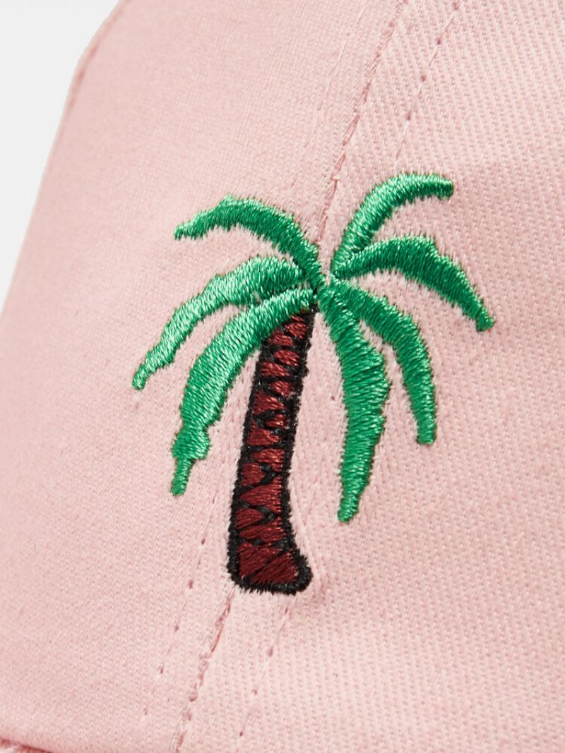 Jassy Unisex Cotton Outdoor Casual Palm Tree Vacation Κεντημένο Καπέλο Μπέιζμπολ