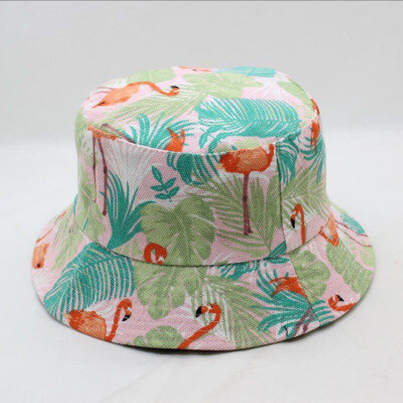 Καπέλο Με Μοτίβο Flamingo Summer Outdoor Sunscreen Visor Fisherman Bucket