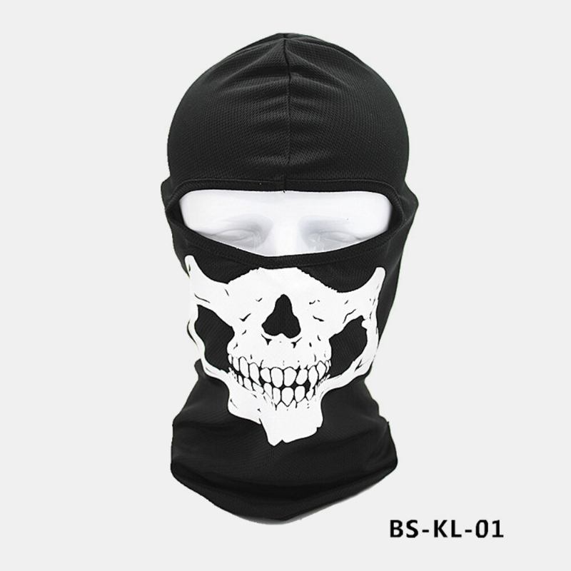 Μάσκα Με Μοτίβο Κρανίου Για Halloween Outdoor Cs Head Cover