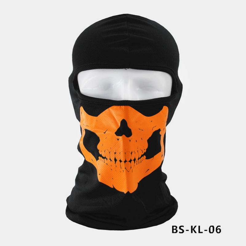 Μάσκα Με Μοτίβο Κρανίου Για Halloween Outdoor Cs Head Cover