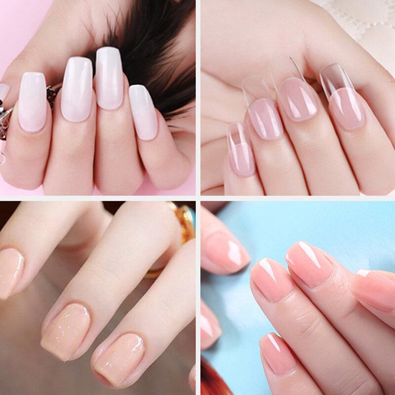 Σετ Ζελέ 4 Τμχ Για Επέκταση Νυχιών Soak Off Quick Builder Crystal Gel Nail Art Kit