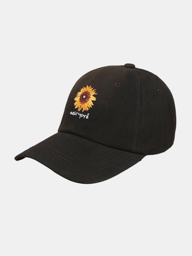 Unisex Βαμβακερά Μονόχρωμα Γράμματα Daisy Embroidery Fashion Caps Baseball