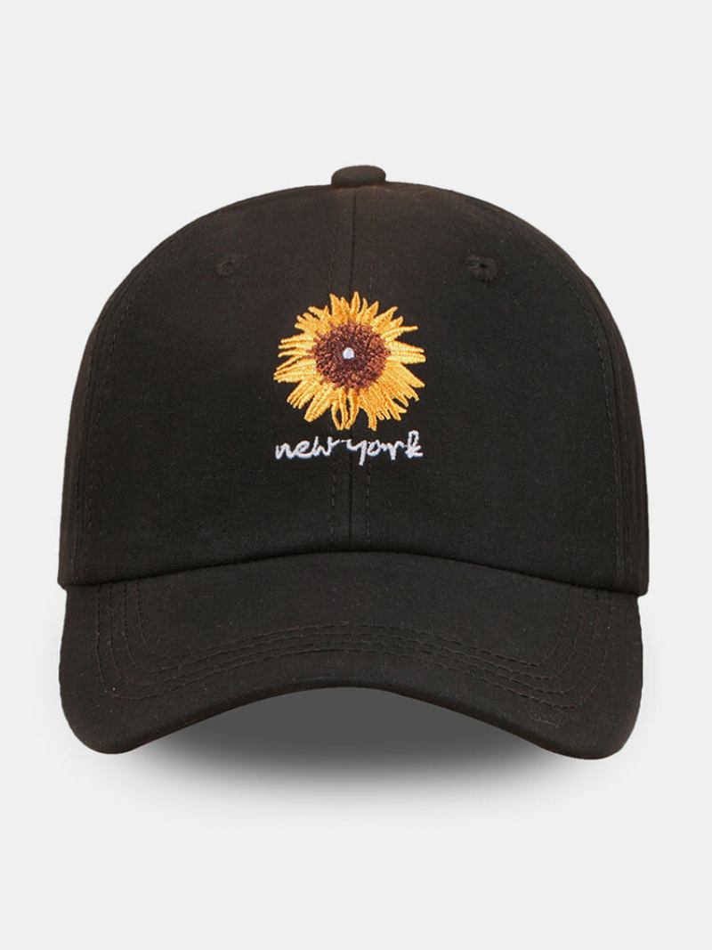 Unisex Βαμβακερά Μονόχρωμα Γράμματα Daisy Embroidery Fashion Caps Baseball