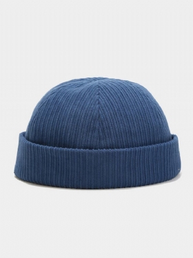 Unisex Corduroy Solid Ριγέ Ρυθμιζόμενο Κάλυμμα Κρανίου Beanie Landlord Cap