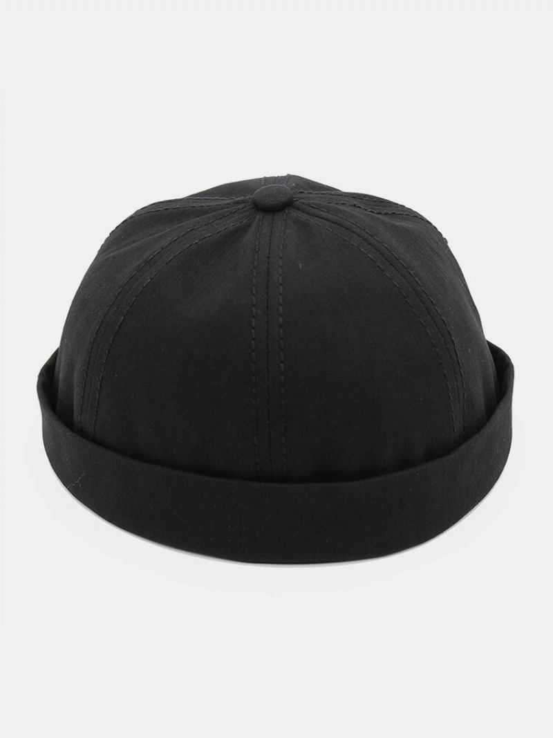 Unisex Cotton All-match Ρυθμιζόμενα Χωρίς Γείσο Beanie Landlord Caps Skull