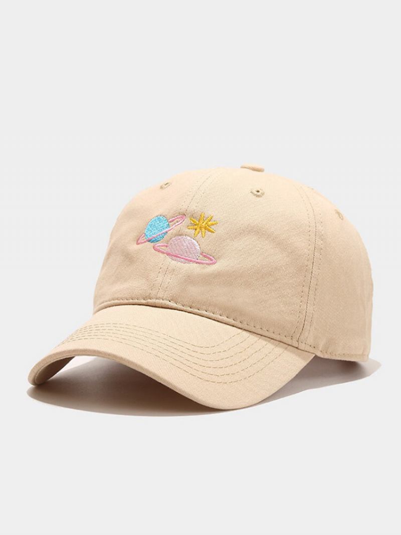 Unisex Cotton Planet Embroidery Hunting Blazing Orange Safety Sunshade Peaked Caps Καπέλα Μπέιζμπολ