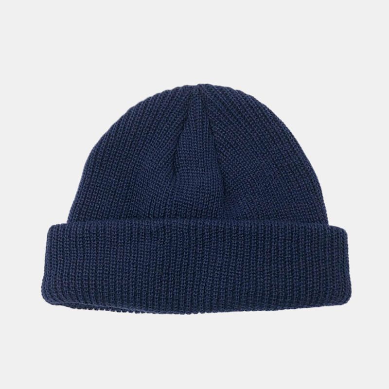 Unisex Μονόχρωμο Πλεκτό Μάλλινο Καπέλο Skull Cap Beanie