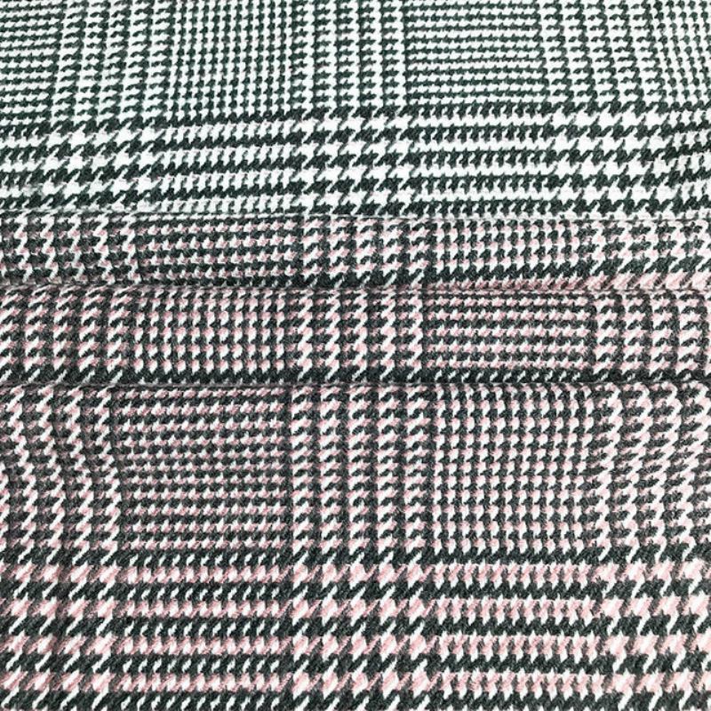 Νέο Κασμίρ Gradient Houndstooth Κασκόλ Γυναικείο Ακρυλικό Σάλι Γιακά Με Φούντα