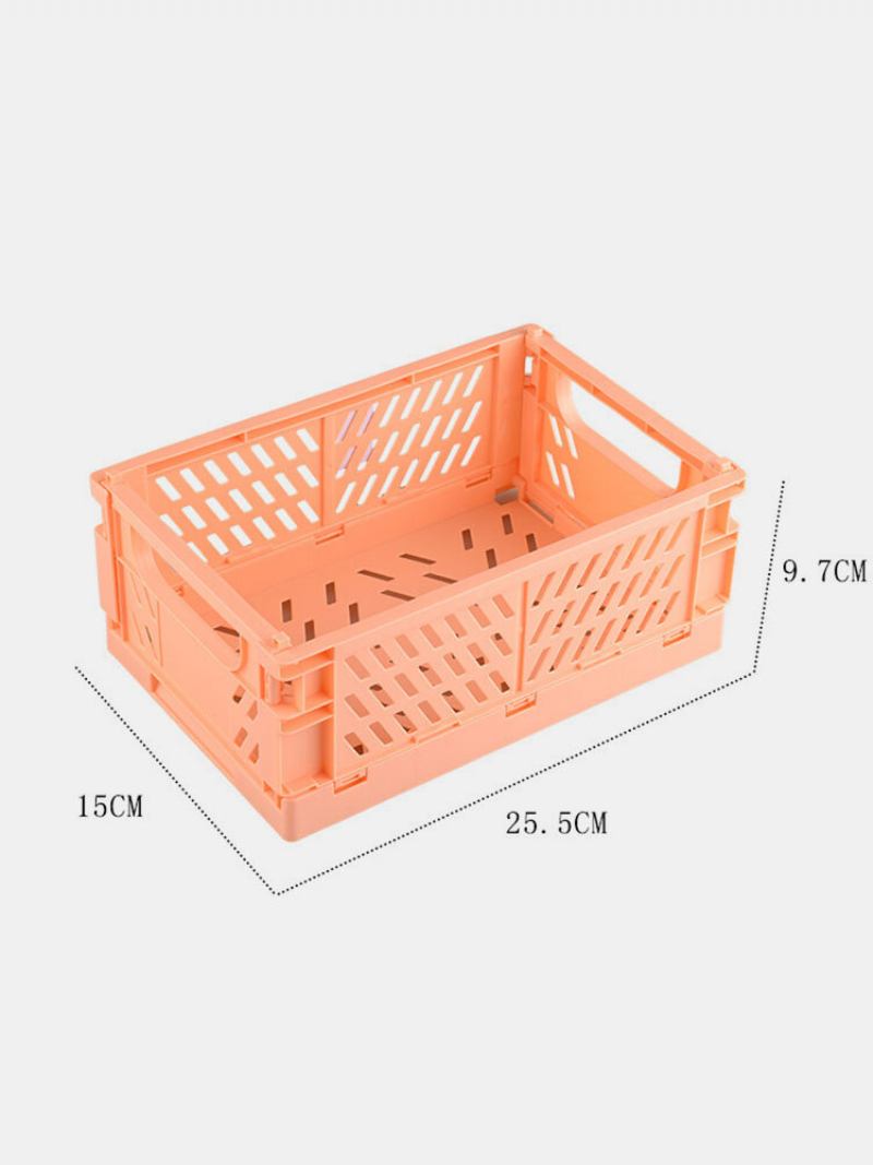 1 Τεμ Mini Diy Πτυσσόμενο Πλαστικό Επιτραπέζιο Γραφείο Οργάνωσης Γραφικής Ύλης Κουτί Αποθήκευσης Μεγάλης Χωρητικότητας Creative Σχολικό Καλάθι