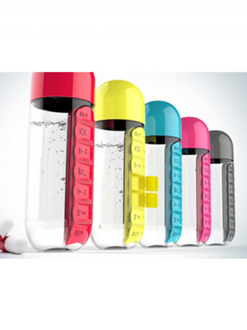 1pc 700ml Creative Multifunctional Pill Box Water Cup For Seven Days Taking Capsule Boxes