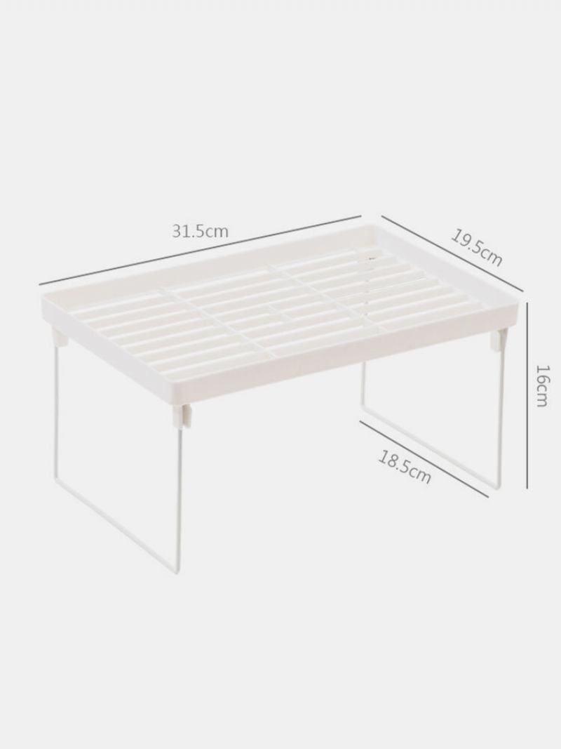 1pc Home Closet Organizer Ράφι Επιφάνειας Εργασίας Αποθήκευσης Για Κουζίνας Εξοικονόμηση Χώρου Ντουλάπα Διακοσμητικά Ράφια Θήκες Ντουλαπιών