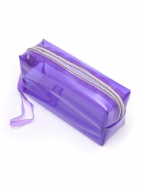 Clear Cosmetic Bags Θήκη Με Φερμουάρ Περιποίησης Πολυλειτουργική Πλαστική Τσάντα Pp Γυναικεία Μακιγιάζ Μέγεθος L