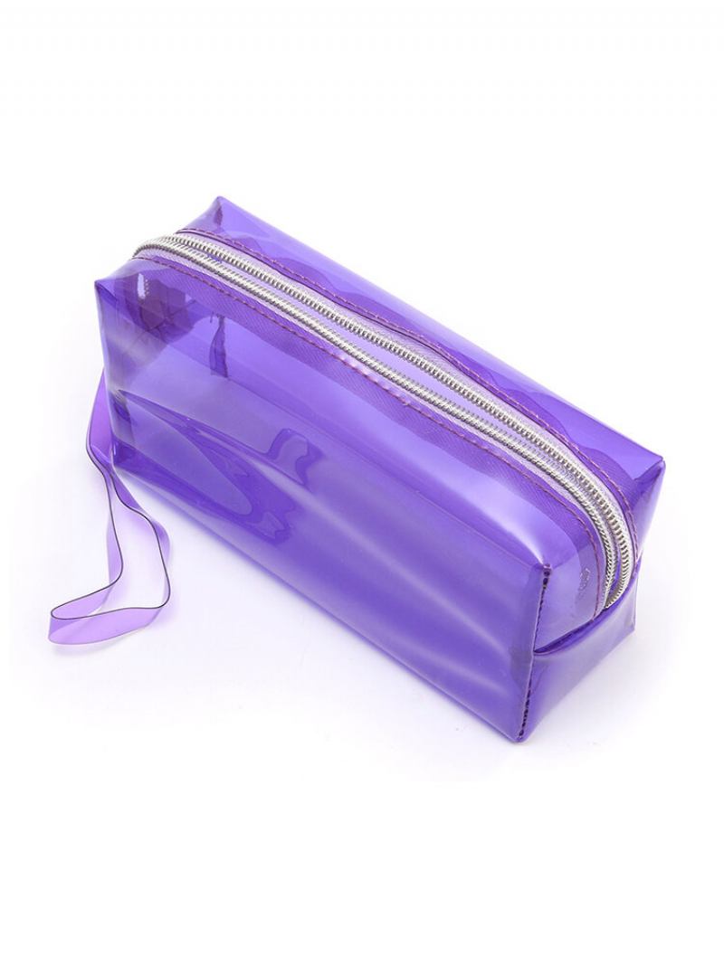 Clear Cosmetic Bags Θήκη Με Φερμουάρ Περιποίησης Πολυλειτουργική Πλαστική Τσάντα Pp Γυναικεία Μακιγιάζ Μέγεθος L